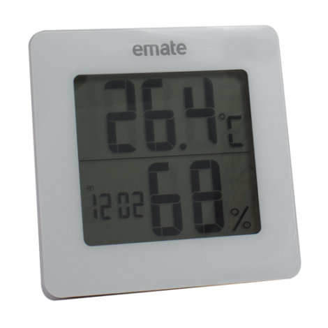 Misuratore di temperatura e umidità bianco