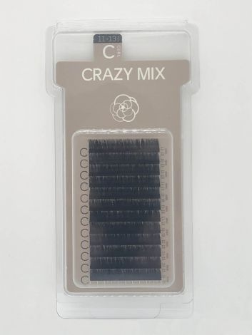Crazy Mix (C-CURL / 10-12 mm) schwarz