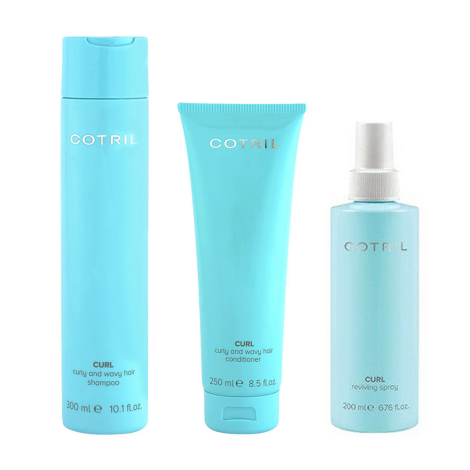 COTRIL Curl Shampoo & Conditioner & Reviving Spray