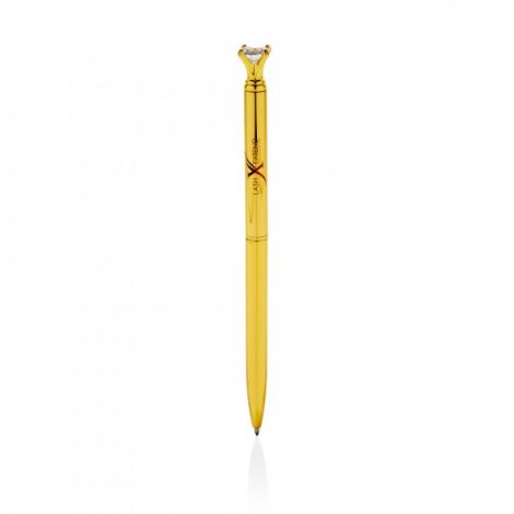 Luxury pen gold with small diamond